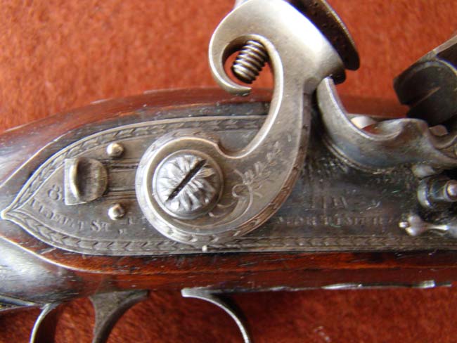 A FABULOUS PAIR of Flintlock travelling pistols made by H W MORTIMER, GUN MAKER TO HIS MAJESTY, circa 1782-1790. — image 2